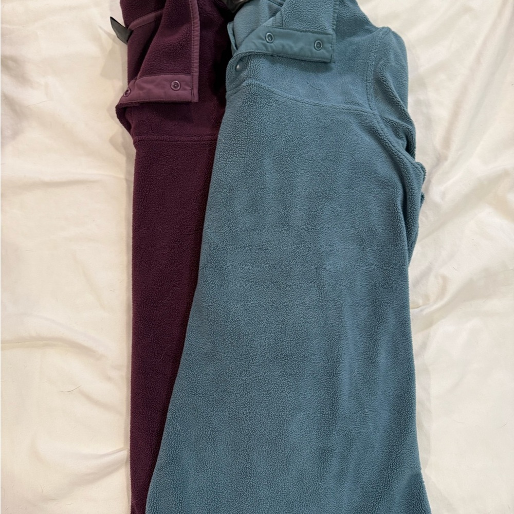 Women's Fleece Sweatshirts - Blue and Purple